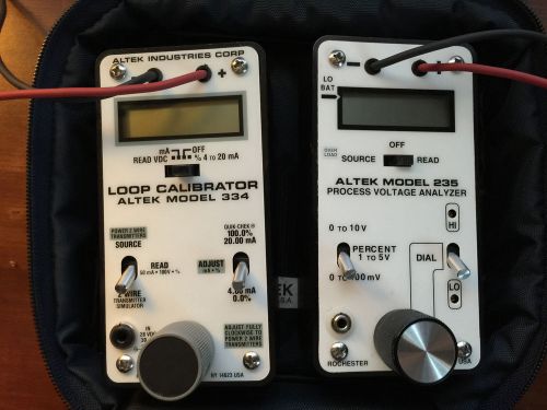 Altek 334 and altek 235: signal loop calibrator and process voltage analyzer for sale