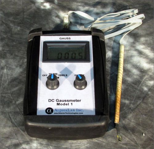 ALPHALAB MODEL 1 DC GAUSSMETER FOR MAGNETS: 0.1-20K Gauss