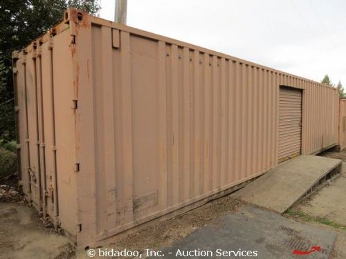 40&#039; metal steel storage can shipping container 72&#034; side door entry bidadoo for sale