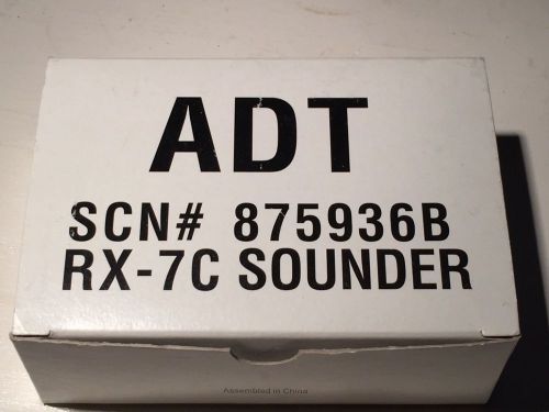 ADT RX-7C Sounder/Siren 12Vdc For Alarm Security Systems #MM2 New In Box