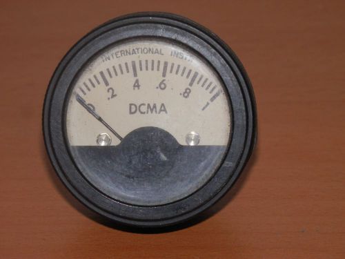 Vintage International Instrument DCMA 0-1 Analog Panel Meter Gauge  1 1/2&#034;
