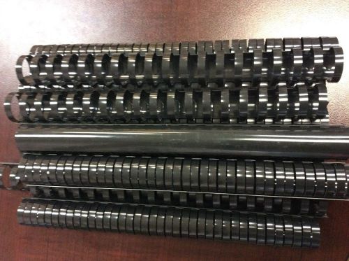 GBC 25 CombBind Spines 1&#034;/25mm 200 Sheet Capacity Black Spiral Binder