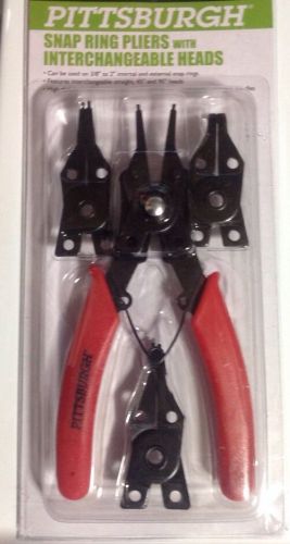 Snap Ring Pliers with Interchangeable Heads Set  Mechanic Tool Carbon