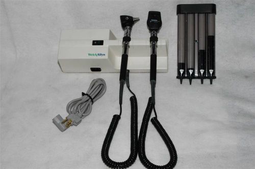 Welch Allyn 767 - Otoscope &amp; Ophthalmoscope with New Bulbs &amp; Specula Dispenser