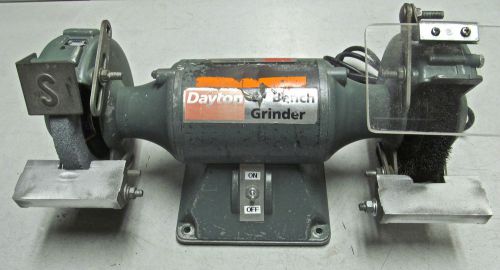 Dayton 6 inch bench grinder 1/3 hp with 5 amp motor (nice) for sale