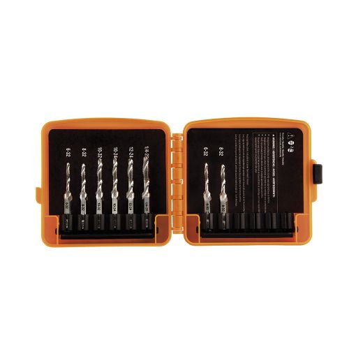 Klein Tools 32217 Drill Tap Tool Kit - NEW **Free Shipping** 8-Piece with Case