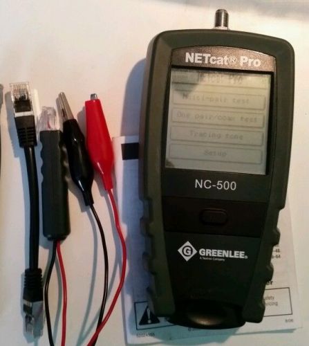 Greenlee NC-500 NETcat Pro Structured Wiring Troubleshooter