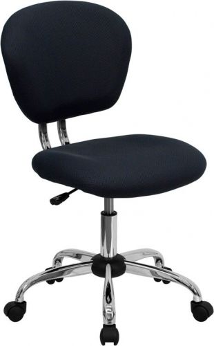 Mid-Back Gray Mesh Task Chair with Chrome Base (MF-H-2376-F-GY-GG)
