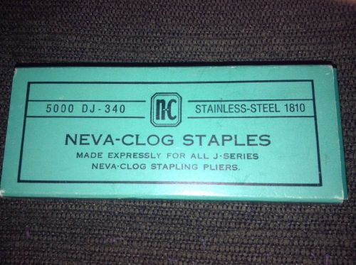 Box of Neva Clog  DJ 340 Replacement Staples, Fit J-30, Others