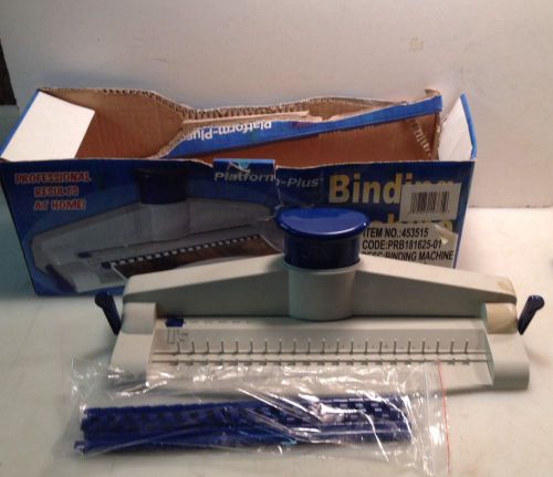 Platform-plus binding machine -creates professional results at home-scrapbooking for sale