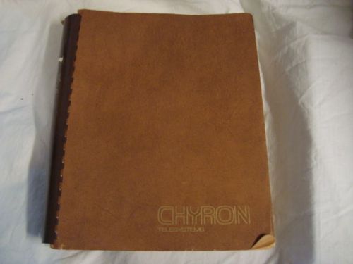 Chyron IV Character Generator Technical Manual