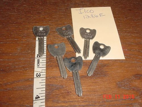 LOCKSMITH NOS 6 Keys Flat Steel Blanks 1286E VINTAGE Master locks by Ilco