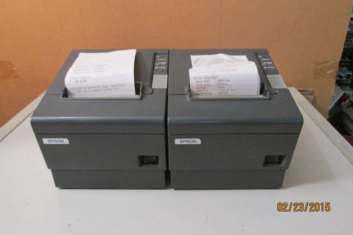LOT OF 2 Epson TM-T88IV M129H SERIAL INTERFACE  Point of Sale Thermal Printer