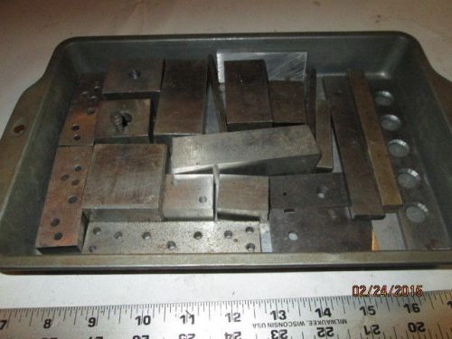MACHINIST TOOLS LATHE MILL  Lot of Machinist Parallel &amp; Other Blocks Hold Down s
