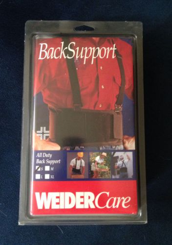 Weidercare Lightweight Back Supports w/ Suspenders &amp; Back Tabs (S) -New in box