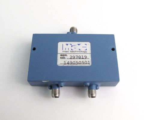 MAC Technology 2-Way Power Divider PA8202-2 - Female SMA Connectors 0.5-1 GHz
