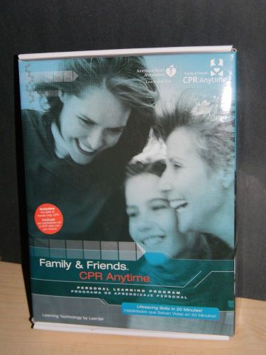 Family &amp; Friend CPR Anytime Personal Learning System COMPLETE w/ DVD Eng/Spanish