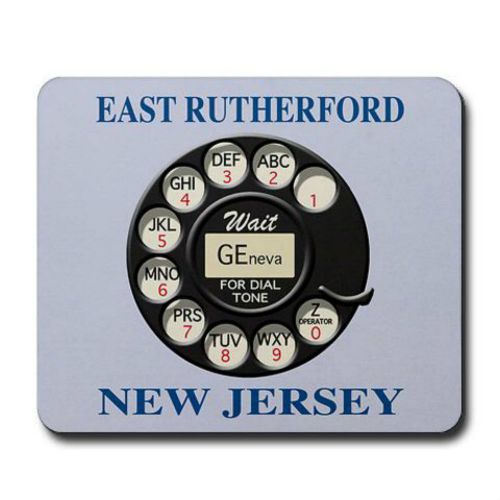East Rutherford New Jersey Telephone Rotary Exchange Mousepad Mouse Pad &#034;NEW&#034;