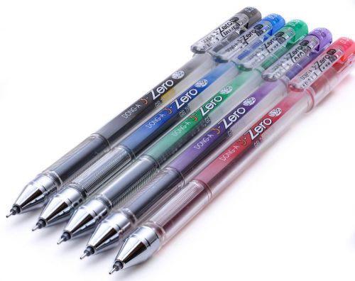 Dong-A 3-Zero Gel Ink 0.38mm Rollerball Pens 5 Color Set