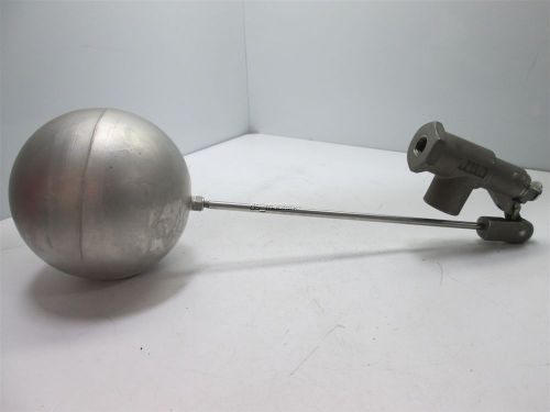 Robert mfg r1371-1 float valve, 1&#034; stainless steel for sale