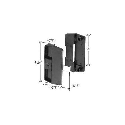 Crl black sliding screen door latch and pull for academy doors for sale