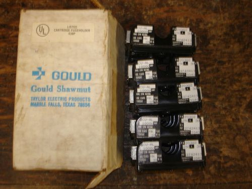 LOT OF 5 NEW GOULD SHAWMUT FUSE HOLDER 20302 / 250V, 30A