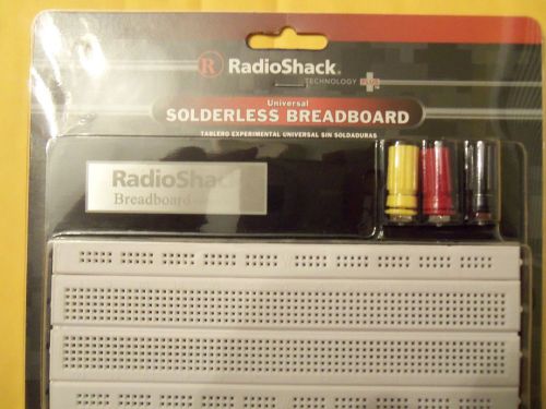 Radioshack #276-001 universal solderless breadboard 6.75&#034; x 2.5&#034; new-in-package for sale