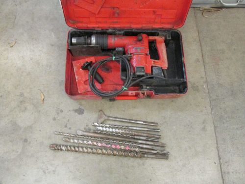 Hilti te-72  115v   te-f chuck hammer drill/chipping combo &amp; huge kit nice (370) for sale