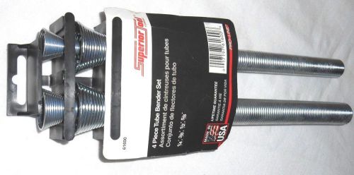 Superior tool 4pc external spring type tube bender set - 61600 - 1/4 3/8 1/2 5/8 for sale