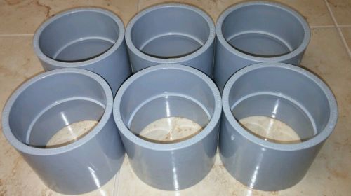 Lot of 6 Kraloy CP30 3 Inch PVC Electrical Conduit Couplings Fittings NOS