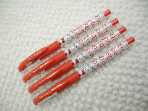 4pcs Uni-Ball Hello Kitty UM-181KT 0.38mm Roller ball Pen RED(Japan)