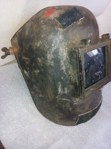 Vintage safeguard an ancient mask, helmet, for electric welding of socialism. for sale
