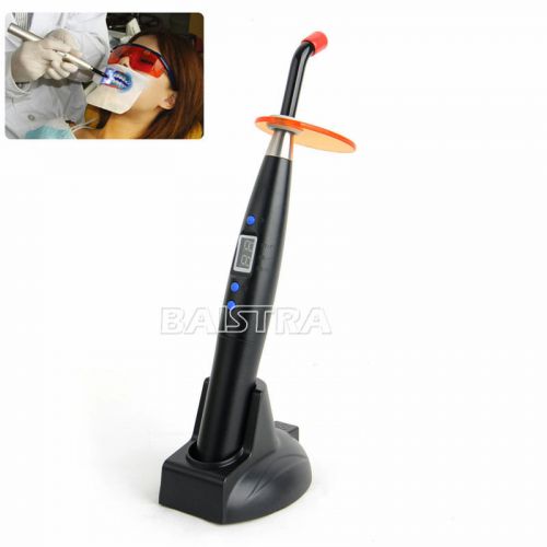 Dental 5W Wireless Cordless LED Curing Light Cure Lamp 1200mw Black Color