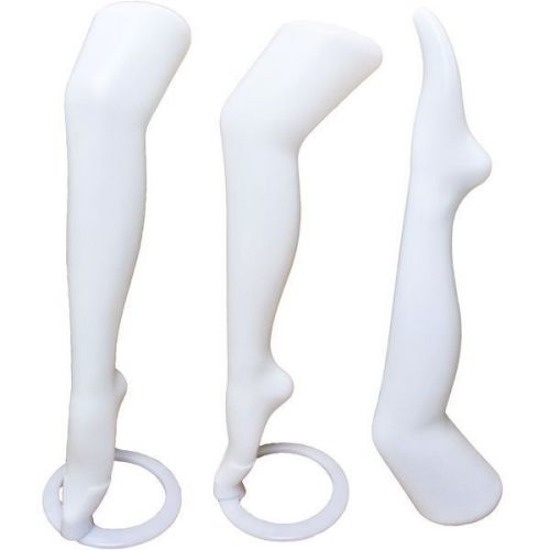MN-189 WHITE 1PC Plastic Women&#039;s Thigh-High Hosiery Mannequin Display Leg