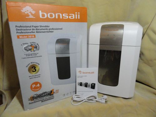 Bonsaii 3S16, 12 sheet, Cross-Cut, 4.2-gallon Capacity Shredder