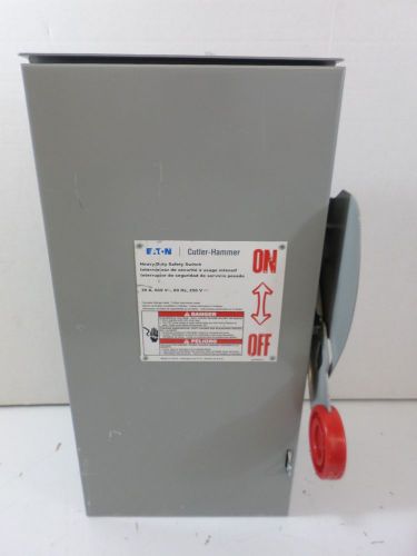 New surplus eaton cutler hammer dh361urk  30 amp 600 volt fusible 3r disconnect for sale