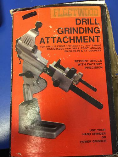 Fleetwood drill grinding attachment for sale