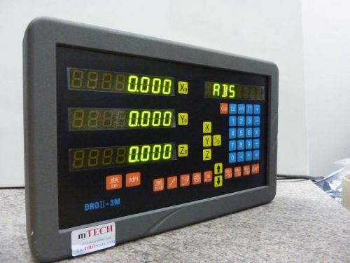 3 axis mtech digital readout (dro) +++ 3 scale for mill and lathe machine for sale