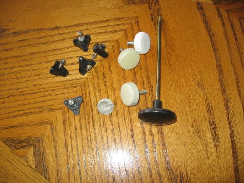 LOT OF USED THREADED SMALL CLAMPING THUMB TYPE KNOBS  APPLIANCE LAMPS