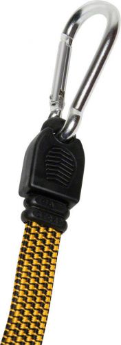Highland carabiner fat strap bungee cord: yellow~ 45&#034; for sale
