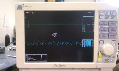Invivo M12 3550 Patient Monitor with Spo2 NIBP &amp; ECG CABLES - TESTED - Working!