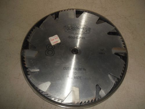 Oldham 800 C. P. D.  Cutting Chrome Plated 8&#034; Saw Blade NEW! 1/8 TO 3/16 WIDE