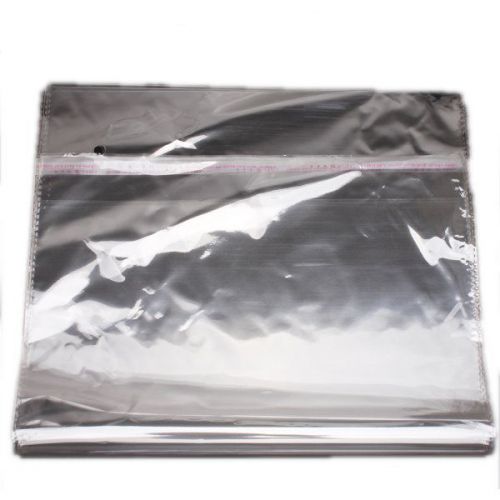 250x nice flat poly self resealable plastic grip seal bag 30*50 wholesale lots d for sale