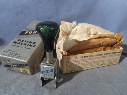 VINTAGE THE FORCE DATER DATING MACHINE NO. 400 (needs ink pad)