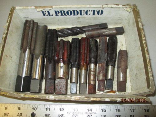 MACHINIST LATHE MILL Machinist Lot of Threading Wax Coated Tap s for Tapping n