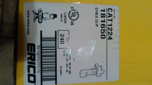 CADDY CAT1224 J-Hook,Hammer On 1/8-1/4 In Flange 240 lot in 6 box&#039;s