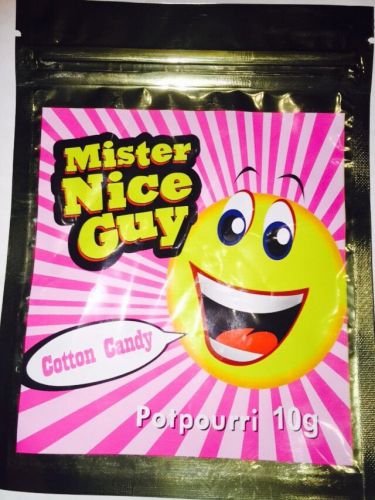 100 Mr Nice Guy Cotton Candy 10g EMPTY** mylar ziplock (good for  jewelry)