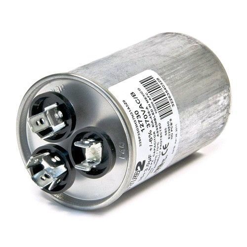 35/5 uf mfd 370 volt round dual run capacitor fits 97f9834bz3 97f9834 genteq for sale