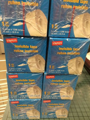 Staples® Invisible Tape Refill Rolls, 3/4&#034; x 36 yds, 12/Pack / Item 487908