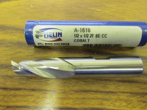 MELIN HSS Cobalt  1/2&#034; x 1/2&#034;  2 Flute SE End Mill